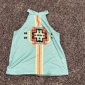 Western Aztec tank top